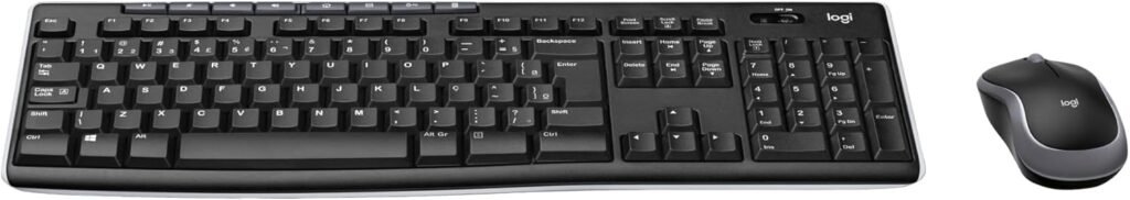 8 - Teclado e Mouse Sem Fio Logitech MK270
