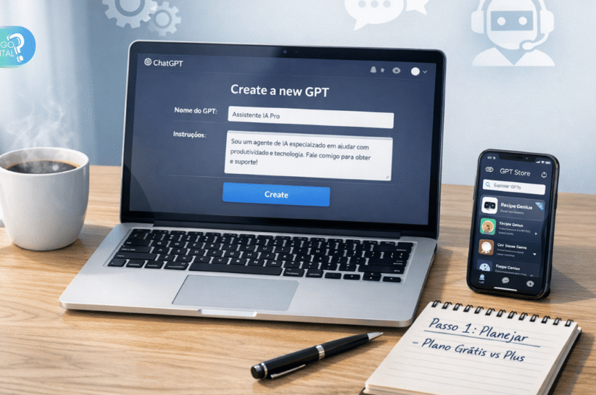Aprenda a Criar Seu Primeiro Agente de IA no ChatGPT em 5 Etapas do Plano Grátis ao Plus