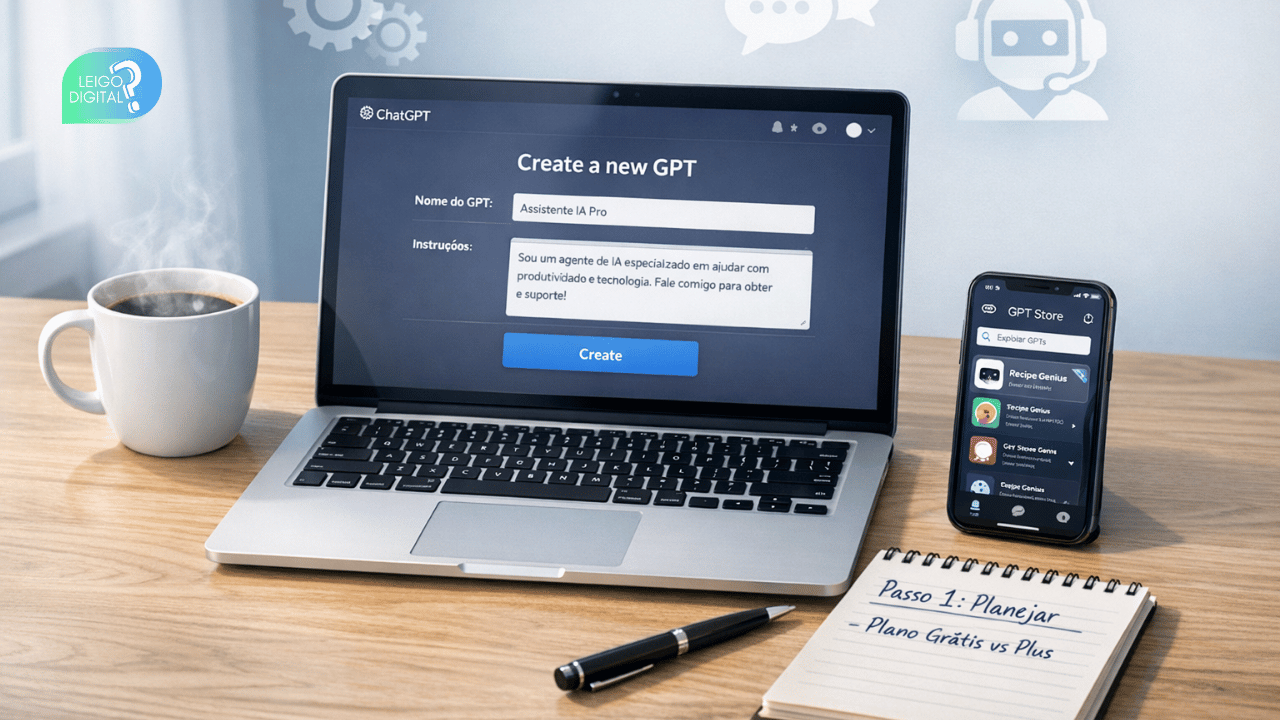 Aprenda a Criar Seu Primeiro Agente de IA no ChatGPT em 5 Etapas do Plano Grátis ao Plus