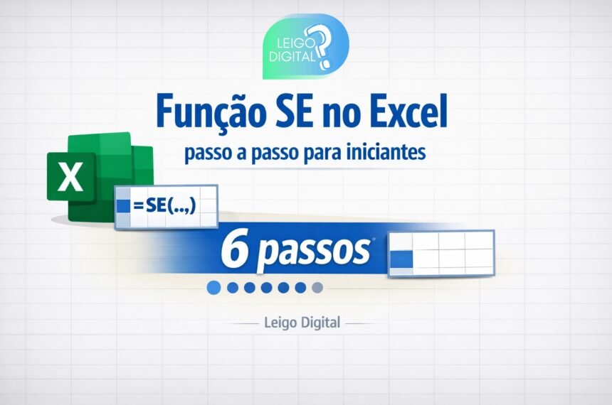 Aprenda a função SE no Excel em 6 passos práticos para iniciantes